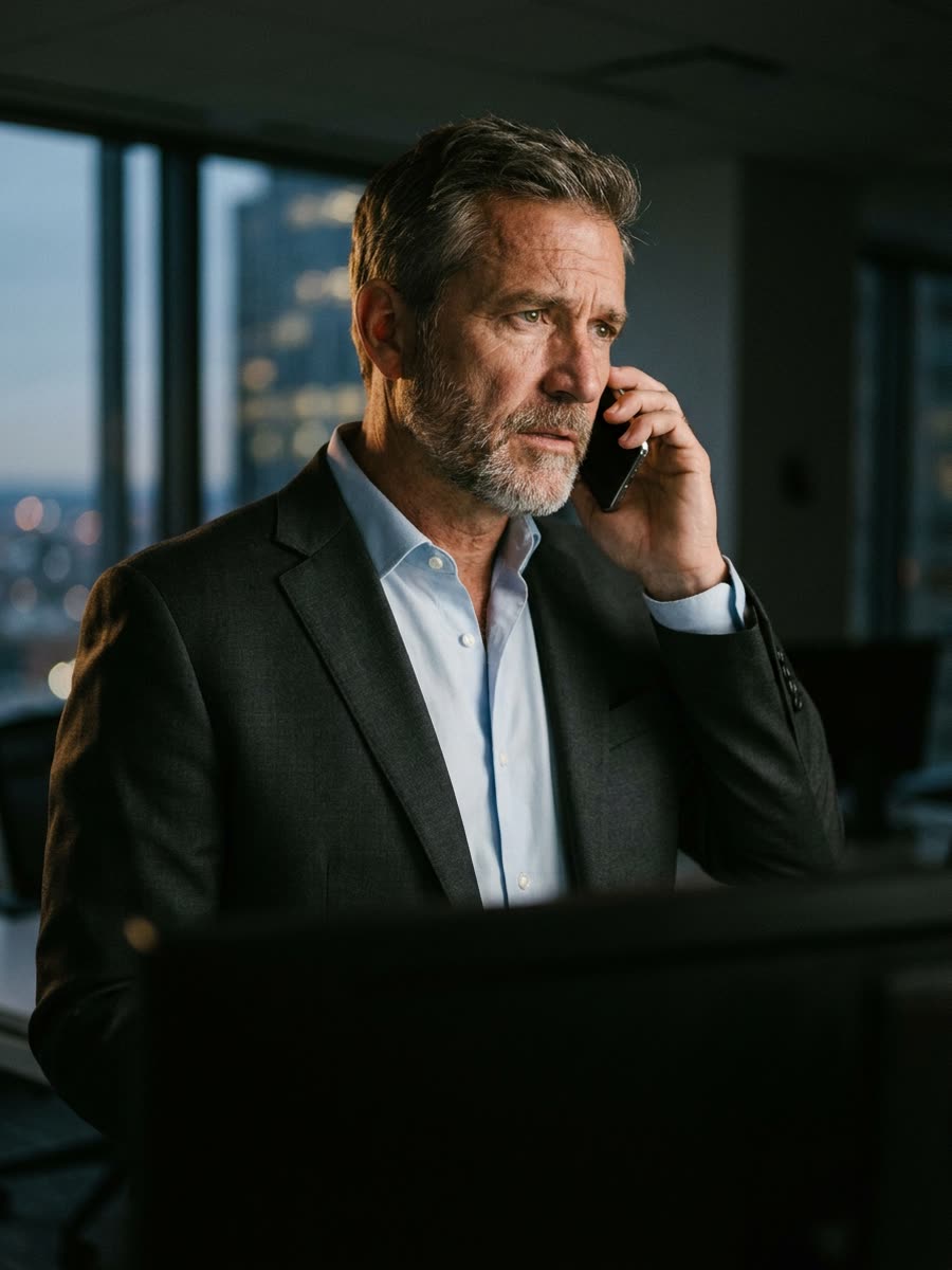 Consultor de investimentos em atendimento